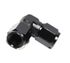 (one) 90 Degree Black AN4 Female to 4AN AN-4 Female Flare Swivel Fitting Adapter