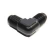 (one)Black AN4 4-AN Male to 4AN AN-4 Male 90 Degree Flare Swivel Fitting Adapter