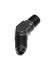 (one) Black AN4 4-AN Male to 1/8NPT Male 45 Degree Flare Fitting Adapter