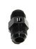 (one) Black AN12 Male to 12AN Male Straight Flare Fitting w/1/8NPT Gauge Port