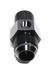 (one) AN10 Male to 1/2NPT Male Straight Flare Fitting w/ 1/8NPT Gauge Port