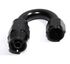 (one) Black AN8 8AN AN-8 180 Degree Swivel Reusable Hose End Fitting Adapter New