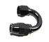 (one) Black AN8 8AN AN-8 180 Degree Swivel Reusable Hose End Fitting Adapter New