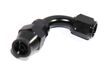 (one) Black 90 Degree Swivel Reusable Hose End AN4 4AN AN-4 Fitting Adapter