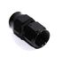 (one) Black AN12 12AN AN-12 Straight Swivel Fuel Oil Gas Line Hose End Fitting