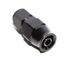 (one) AN8 8AN AN-8 Straight Swivel Fuel Oil Gas Line Hose End Fitting Black