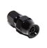 (one) AN4 4AN AN-4 Straight Swivel Fuel Oil Gas Line PTFE Hose End Fitting Black