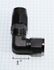 (one) 10AN AN10 Union Elbow Fitting Black 90