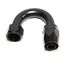 (one)16AN-AN16 180Degree Swivel Oil/Fuel/Gas Line Hose End Fitting Adapter Black