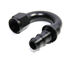 (one) 10AN AN-10 180 Degree Black Push On/ Push Lock Hose End Fitting Adapter