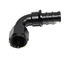 (one)90 Degree AN12 12AN AN-12 Push On/ Push Lock Hose End Fitting Adapter Black