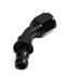 (one)45 Degree AN8 8AN AN-8 Black Push On/ Push Lock Hose End Fitting Adapter