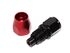 8AN Straight Swivel Oil/Fuel/Gas Line Hose End Male Fitting Adapter BLACK/RED