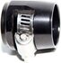 (one) Black AN10 PUSH ON HOSE END COVER CLAMP FINISHER ALUMINUM ANODIZED FITTING