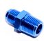 6AN AN-6 TO 3/8NPT Male Thread Aluminum Anodized Fitting Adapter BLUE