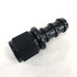 (one) AN10 Straight Push Lock Oil/Fuel/Gas Hose Line End Fitting Adapter Black