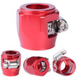 1x AN8 AN-8 Push On Hose End Cover Clamp Finisher Red Aluminum Anodized Fitting