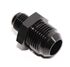 AN6 6AN TO AN10 Male Thread Straight Aluminum Anodized Fitting Adapter Black