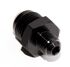 AN6 6AN TO AN10 Male Thread Straight Aluminum Anodized Fitting Adapter Black