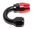 AN-8 AN8 Black+Red 180 Degree Swivel Fuel Oil Gas Line Hose End Fitting Adapter