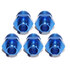 5x Blue AN12 M20*1.5Oil/Fuel Line Hose End Male/Female Union Fitting Adapter New