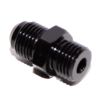 6AN AN-6 TO M14X1.5 NPT Male Thread Aluminum Anodized Fitting Adapter BLACK