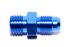 4AN AN-4 TO M12X1.5 NPT Male Thread Aluminum Anodized Fitting Adapter BLUE