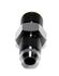 -4AN Male to M12x1.5Metric Male Thread Aluminum Anodized Fitting Adapter Black