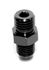 -4AN Male to M12x1.5Metric Male Thread Aluminum Anodized Fitting Adapter Black