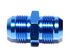 10AN AN-10 Male Thread Straight Aluminum Anodized Fitting Adapter BLUE