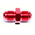 New Red -6AN Male to -6AN Male Thread Straight Aluminum Anodized Fitting Adapter