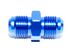 -6AN Male to -6AN Male Thread Straight Aluminum Anodized Fitting Adapter Blue