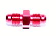 -4AN Male to -4AN Male 0 Degree Straight Aluminum Anodized Fitting Adapter Red