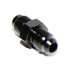 Black -4AN Male to -4AN Male 0 Degree Straight Aluminum Anodized Fitting Adapter