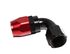 Black+Red 90 Degree Swivel Oil/Fuel/Gas Line Hose End Fitting Adapter -12AN AN12