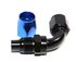 -10AN AN10 90Degree Swivel Oil/Fuel/Gas Line Hose End Fitting Adapter Black+Blue