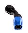 New Black+Blue AN10 45 Degree Swivel Oil/Fuel/Gas Line Hose End Fitting Adapter