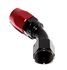 45 Degree -10AN AN10 Swivel Oil/Fuel/Gas Line Hose End Fitting Adapter Black+Red