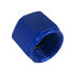 Universal Blue Aluminum Alloys Female 8AN Flare Cap Fitting, Block Off Nut