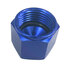 Universal Blue Aluminum Alloys Female 8AN Flare Cap Fitting, Block Off Nut