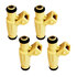 Set of 4 Fuel Injectors fit 98-02 Ford Escort 2.0L F/I Vin P SOHC 280155705 New