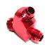 Fitting Adapter 3-Way Y-Block AN12 12-AN Male to (two) AN10 10-AN Male RED