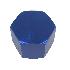 Universal Blue Aluminum Alloys Female 8AN Flare Cap Fitting, Block Off Nut