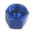 Universal Blue Aluminum Alloys Female 8AN Flare Cap Fitting, Block Off Nut