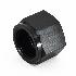 Universal Black Aluminum Alloys Female 6AN Flare Cap Fitting, Block Off Nut