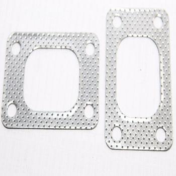 For Turbo T25 T28 GT25 GT28R GT2876R Turbo Inlet Exhaust 4Bolt Gasket 2 PCS New