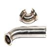 38MM V-band Wastegate Exhaust Dump Tube Pipe+90 Degree Elbow Inlet Adapter