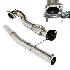 EMUSA SS Downpipe for 00-06 Audi TT Quattro 00-03-Audi S3 Mk1 Type 8N 1.8T 20V