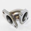 90 Degree 35mm 38m Stainless Steel Wastegate Dump Pipe Adapter Fits Tial