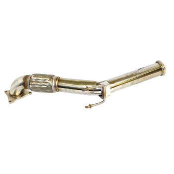 Stainless Steel Exhaust Downpipe 3 06-10 VW Jetta/06-09 Volkswa GLI2.0T FSI and TSI CCTA MKV Turbo Exhaust Downpipe
